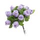 thumbnail image 1 of Toystoory Cabezas de flores artificiales, ramo de rosas, hogar, boda, decoración de Año Nuevo Kits de decoración para fiestas Púrpura, 1 of 6