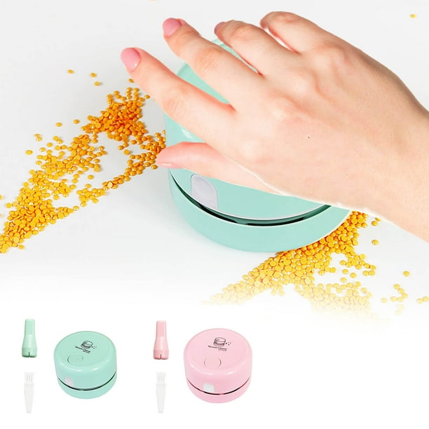 Limpiador de succión Diamond Art Drill | Aspiradora portátil de cuentas de diamantes de imitación para pintura de diamantes 5D | Recargable por USB con cepillo suave y cabezal en ángulo | No incluye