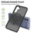 thumbnail image 2 of Designed for Magnetic Samsung Galaxy A16 5G Case,[Compatible with MagSafe] [Military Grade Drop Protection] Hybrid Slim Translucent Matte Shockproof with Anti-Fingerprint Phone Case,Black, 2 of 6