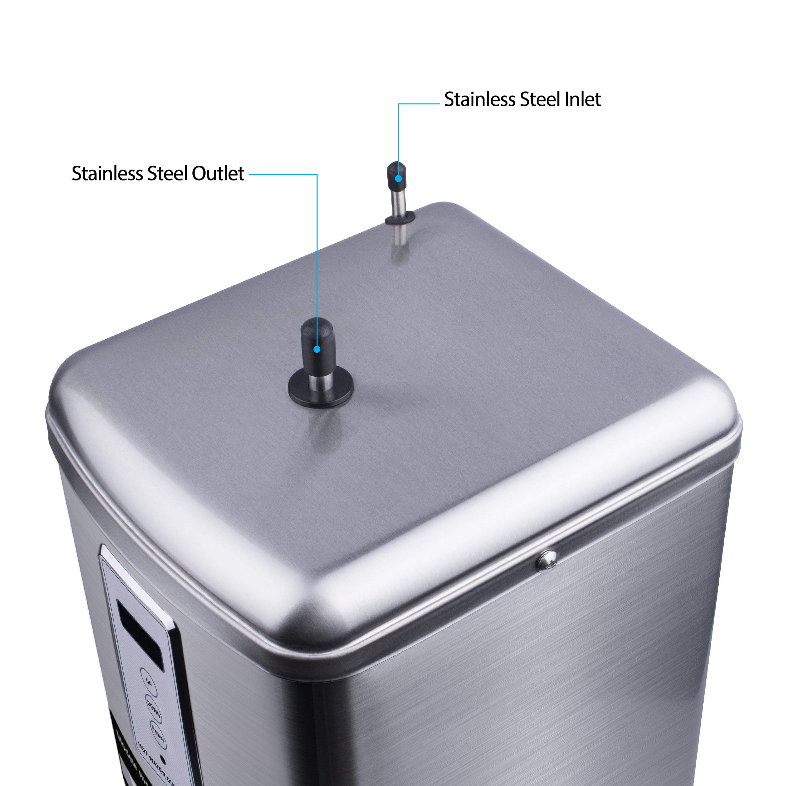 Ready Hot 41-RH-300-F560-CH Digital Kitchen Hot Water Dispenser, Digital Display with Polished Chrome Dual Handle Faucet 1300W