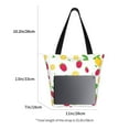 thumbnail image 5 of Bingfone Strawberry and Lemon Women Shoulder Tote Bags Casual Bag Ladies Shopping Handbag, 5 of 8