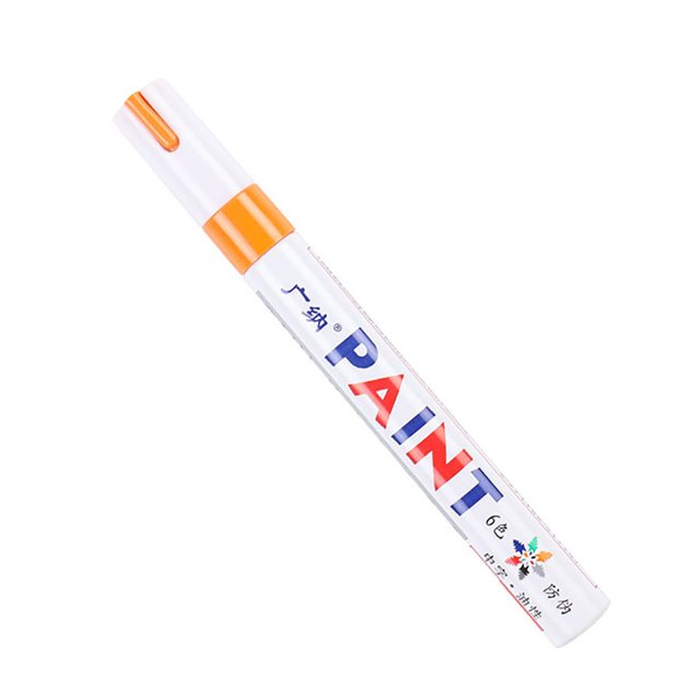 CAROOTU Colorful Paint Marker 12-Pack Water-based Paint Pen Soft Tip Brush Marker Pen for Writing Drawing