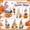 E001- Style A, variant on Garden Decor, Halloween Decoration, Home Decorations, Holiday Decorations, 6X3.5 Inch Resin Pumpkin Figurine, Whimsical Faceless Ornament with Long White Beard for Indoor Shelf
