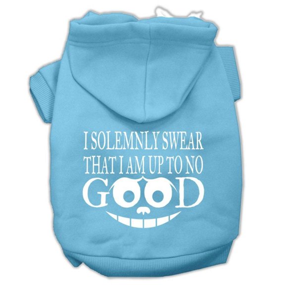 Pet Dog Cat Hoodie Screen Printed, "I Solemnly Swear That I Am Up To No Good"