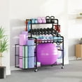 thumbnail image 5 of Dextrus Multipurpose Gym Equipment Organizer with Yoga Mat Holder and Wheels, 5 of 8