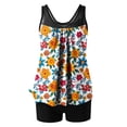 thumbnail image 2 of Traje de baño de dos piezas para mujer, trajes de baño para mujer, traje de baño de dos piezas de moda con estampado y cintura alta para mujer, 2 of 3