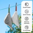 thumbnail image 2 of ZOMCHI 2 Count Wash Cloths, Exfoliating Washcloth with Dual Texture for Face and Body, Exfoliating Wash Cloth for Showering (Deep and Gentle), 2 of 7