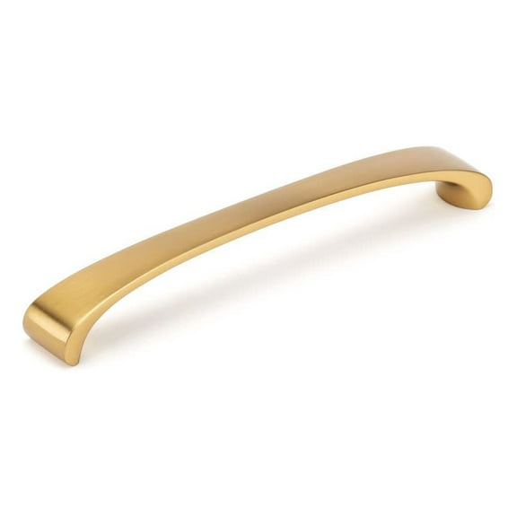 Richelieu Bp82871160 6-5/16" Center To Center Arch Cabinet Pull - Aurum Brushed Gold
