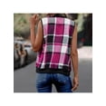 thumbnail image 7 of Zynoxe Women's Plaid Vests With Side Pockets Fashion Zip Up Vests for Women Classic Stand Collar Sleeveles Jackets Soft Lightweight Fall Winter Casual Gilet Jacket S, 7 of 7