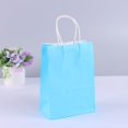 thumbnail image 3 of 10 bolsas de regalo de papel Kraft con asas para compras, manualidades, bolsas marrones y blancas, bolsas de bricolaje, suministros para fiestas y Navidad, 3 of 5