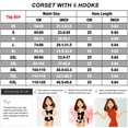 thumbnail image 2 of POP CLOSETS Women's Waist Trainer Corset for Everyday Wear Steel Boned Tummy Control Hourglass Body Shaper with Adjustable 6 Rows Hooks, 2 of 7