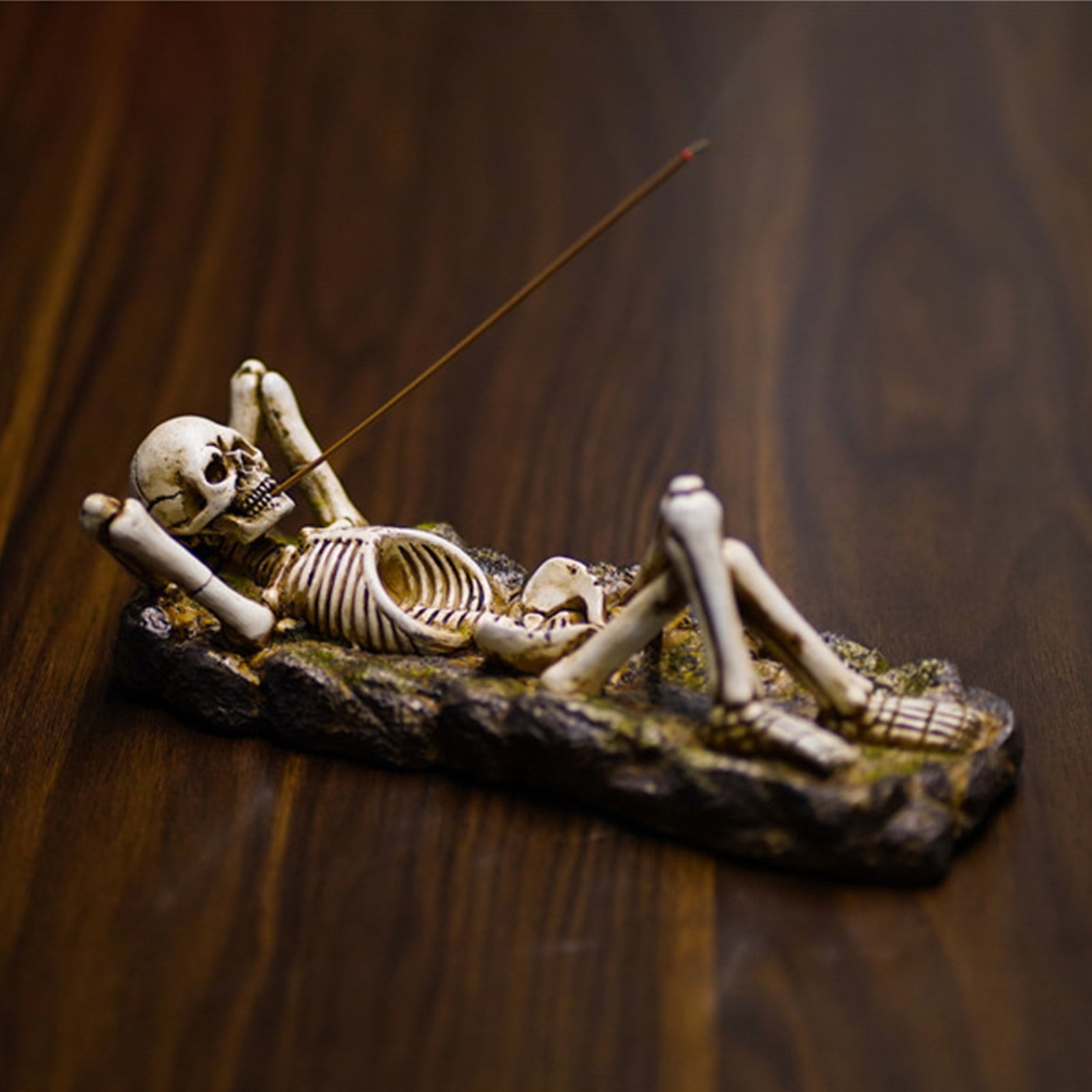 Skull Incense Holder for Creative Ghost Incense Stick Tray Aromatherapy Stand