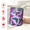 thumbnail image 5 of 12oz Coffee Tumblers Purple Butterfly Pattern Stainless Steel Vacuum Insulated Travel Tumbler Coffee Cups Mug with Lid and Straw with Cleaning Brush for Cold & Hot Drinks, 5 of 5