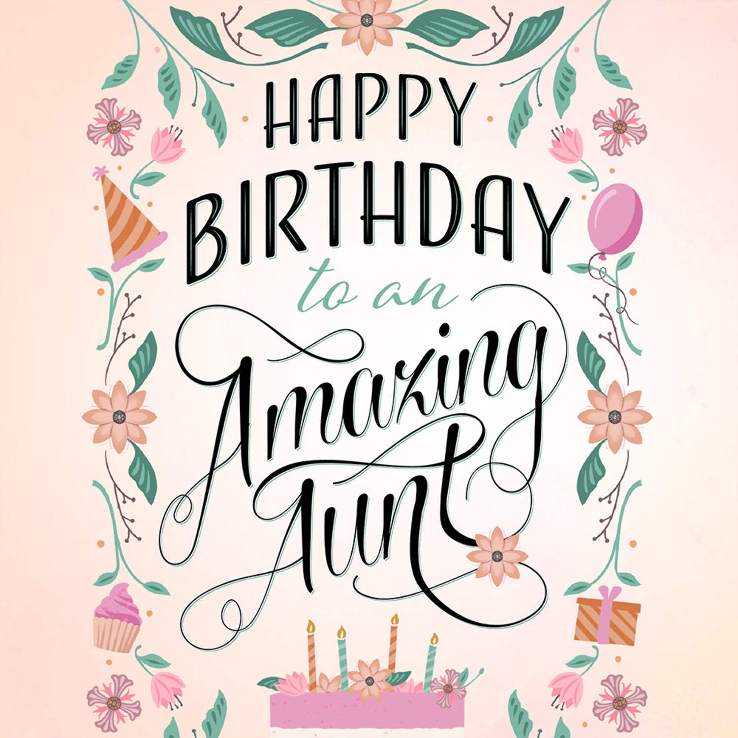 Prime Greetings Aunt Birthday Card