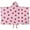 Red Strawberry Plants, variant on Red Strawberry Plants Fruit Pink Pattern Hooded Bath Towel，50"x30" for Ages 3 To 12 Kids, Quick Dry Lightweight Soft Microfiber Hood Beach Towel Cover Up for Kids