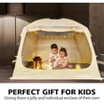 thumbnail image 6 of Bed Tent Bed Canopy Breathable 100% for Adult and Kids- Original Design Light Reduction 93% Sleeping Dream Tents Indoor Portable Big Space with String Light 3 Doors Twin Full Queen King Size, 6 of 10