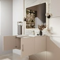 thumbnail image 4 of Sonoma 36 in W x 22 in D Glossy White Single Bath Vanity, Cultured Marble Top and 36 in LED Mirror, 4 of 11
