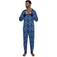 thumbnail image 3 of Doctor Who Mens Union Suit Hooded Pajama Blue Costume, Doctor Who, Size: S/M, 3 of 3