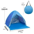 thumbnail image 4 of WINDLAND Beach Tent UV Shelter Tents, Big Portable Sun Umbrella, Waterproof Windproof Instant Easy Outdoor Cabana Fit for Hiking, 4 of 11