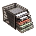 thumbnail image 3 of Mind Reader File Storage Drawers, Desk Organizer, Multi-Purpose, Crafts, 11"L x 14"W x 11"H, Black, 3 of 8