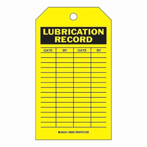Brady Inspection Tag,7inHx4inW,HD Poly.,PK10 86509