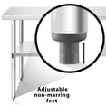 thumbnail image 5 of KUTLER Stainless Steel Table with Wheels for Prep and Work 30 x 72 Inches, NSF Heavy Duty Commercial Kitchen Table for Restaurant, 5 of 7