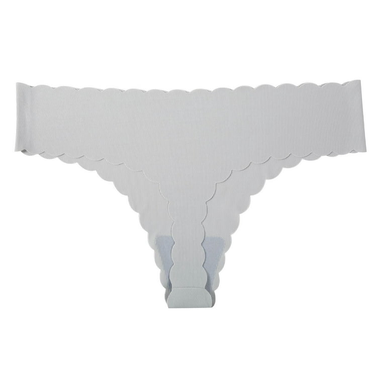 zuwimk G String Thongs For Women,Women's Underwear Natural Beauty Seamfree  Thong Gray,M