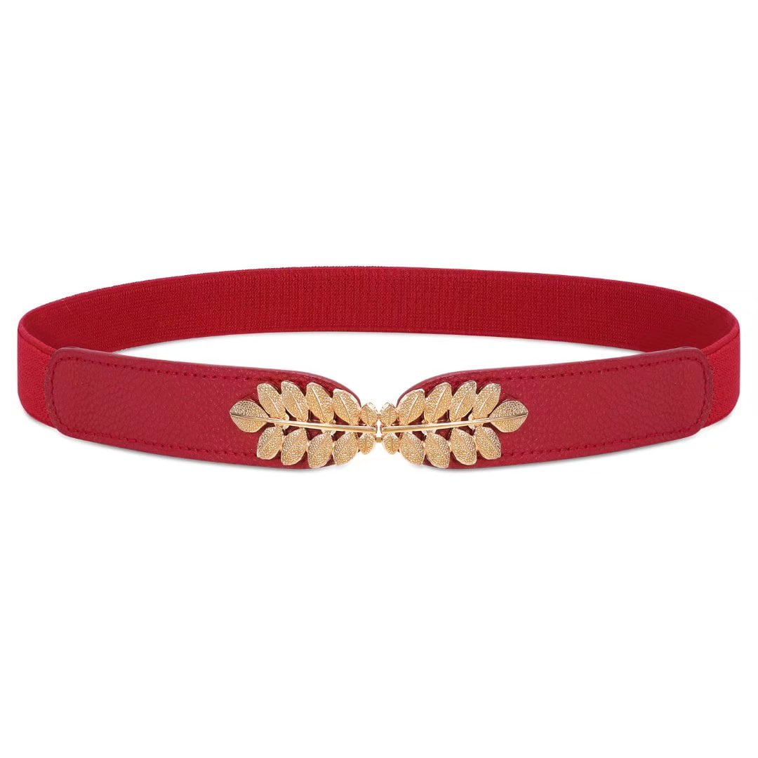 JASGOOD Women Skinny Stretchy Cinch Belts for Women Elastic Waist Belt