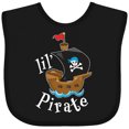 thumbnail image 3 of Inktastic Lil' Pirate Pirate Ship, Blue Bandana Boys or Girls Baby Bib, 3 of 4