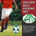 thumbnail image 4 of Uxcell Soccer Ball Kicking Net, Solo Football Ball Kick Net Practice Training Aid Soccer Return for Ball Sizes (3, 4, 5), Green, 4 of 6