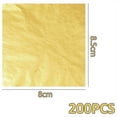 thumbnail image 2 of 200 Piezas Hojas de Lámina de para Arte Copos Dorados Copos de Hojas de Multiusos Copos de 8,5 X 8 cm, 2 of 5