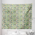 thumbnail image 1 of Geometric Tapestry, Illustration of Heart and Dot Shaped Abstract Contemporary Art, Fabric Wall Hanging Decor for Bedroom Living Room Dorm, 5 Sizes, Multicolor, by Ambesonne, 1 of 1