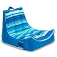 thumbnail image 1 of Big Joe Meash Flotteur de Chaise de Capitaine, Bleu Rayé Flou, 1 of 5