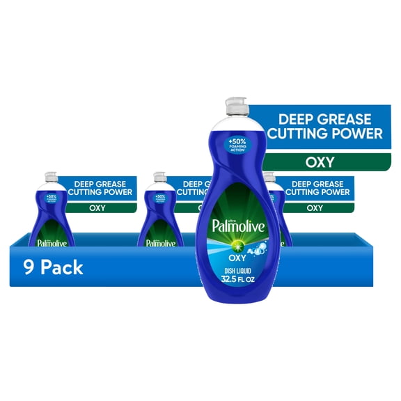 Palmolive Ultra Oxy Liquid Dish Soap, Deep Grease Cutting, No Soaking Needed, 32.5 fl oz