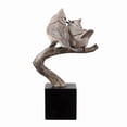 thumbnail image 4 of Hi-Line Gift Ltd. Couple Crested Tit On Branch Lifelike Bird Resin Home Tabletop Decor, 4 of 7