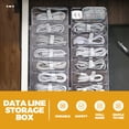 thumbnail image 4 of Caja organizadora de cables de plástico con 8 compartimentos para el hogar., 4 of 6
