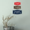 thumbnail image 6 of (3 pack) Fancy Private Property No Trespassing No Soliciting No Sales Sign (Navy Blue / White) - Small, 6 of 6