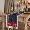 thumbnail image 2 of Table Runners 72 Inches Long Dress Scarves, 4th of July Farmhouse Kitchen Table Runner, Coffee Tablerunners, Country Texas Star Flag Red Blue Wooden Grain 18x72 Inch, 2 of 9