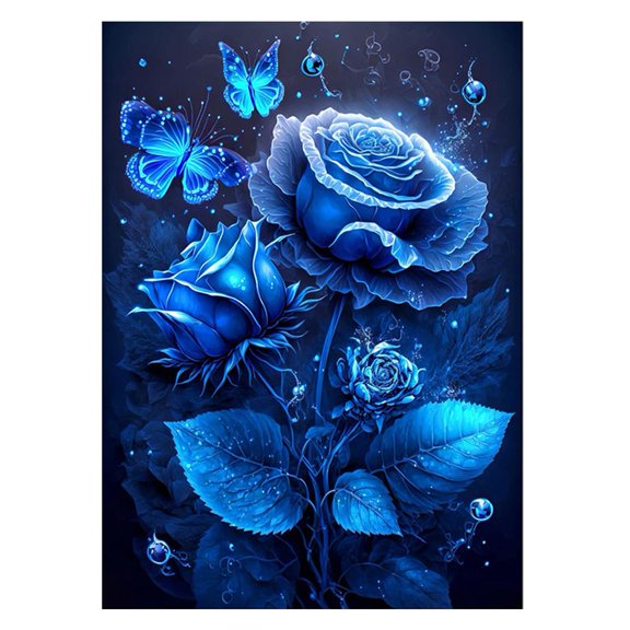 DIY Drill Painting Rose Kit Home Decor Craft Art 30x40cm UK