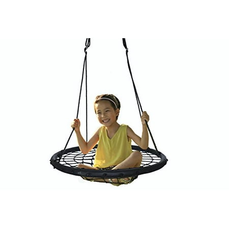 PLAYBERG Round Net Tree Swing with Hanging Ropes 