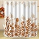thumbnail image 5 of Bathing Curtain Pumpkin Maple Leaf Bathroom Water Proofing Punching Proof Curtain Partition Door Curtain Shower Curtain, 5 of 6