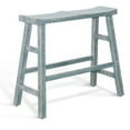 thumbnail image 1 of Banc Hauteur Bar Rena, 33 Pouces Bois Rustique d'Acajou Vert Herbe de Mer, 1 of 5