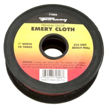 Forney Emery Cloth Bench Roll, 320 Grit