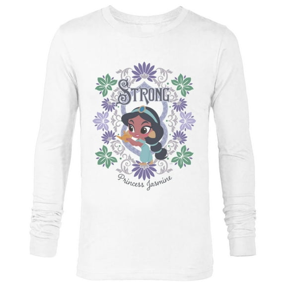 Disney Princess Jasmine Kawaii Chibi - Long Sleeve T-Shirt for Men - Customized-White