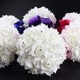 thumbnail image 4 of AYYUFE 1 Bouquet Wedding Bride Bridesmaid Rhinestone Decor Foam Artificial Flower, 4 of 7