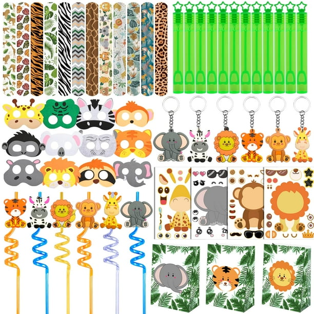 Set Party Favors Jungle Safari, 84 unidades, para fiesta de cumpleaños infantil