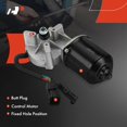 thumbnail image 4 of A-Premium Front Windshield Wiper Motor Compatible with T300 1995-2006, C500 1987-2006, T400 1989-1999, T450 1993-1997, T800 1987-2006, W900 1987-2006, 5-Pin, 4 of 5