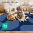 thumbnail image 4 of ODIKA 8'x10' Washable Area Rug Deep Blue Geometric Balance and Design Elegant Symmetrical Abstract Shapes in for Living Room, Under Sectional, Family , Durable, Non-Slip, 4 of 7