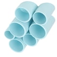 thumbnail image 3 of Caja de almacenamiento estante vertical de escritorio poroso unido multifuncional con 7 frascos para baño cocina estudio artículos pequeños azul, 3 of 5