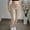 Khaki women cargo pants with pockets a1, variant on Cagogo Women's Cargo Pants with Pockets Elastic Waist Slim Casual Workwear Long Trousers for Party Travel Outdoor Hiking, Khaki XL